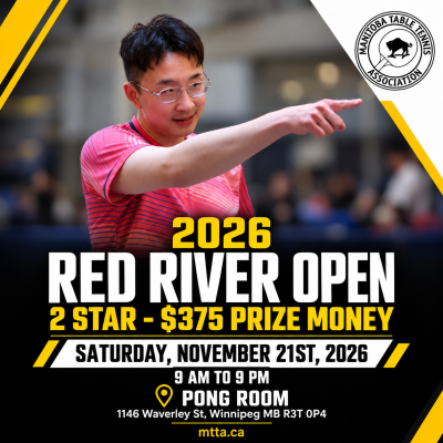 2026 Red River Open Table Tennis Poster